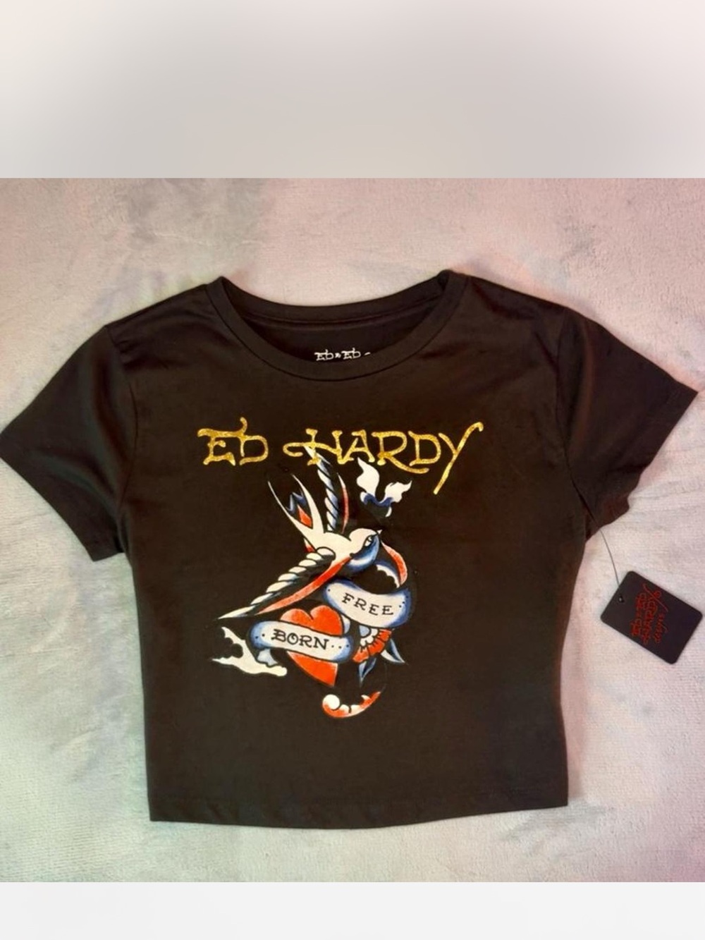 RARE NWT Ed Hardy Crop Top